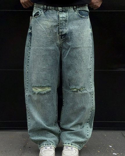 شلوار  بگ یخی لیمویی کد 188/6