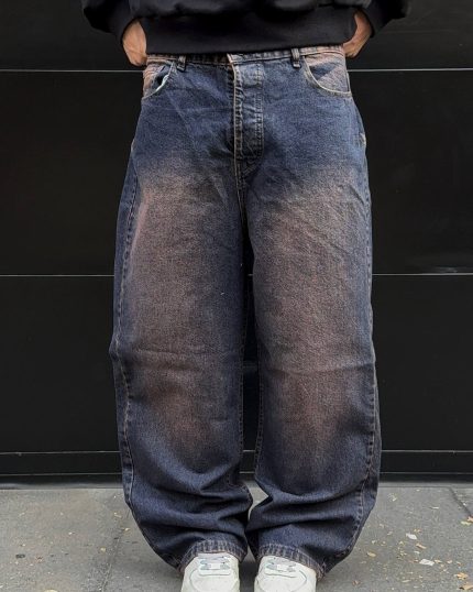 شلوار  بگ تینت یاسی پررنگ کد 188/1