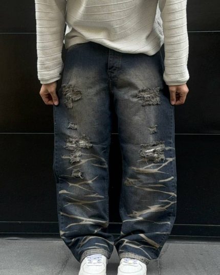 شلوار  بگ  رادو چروک تینت سبز