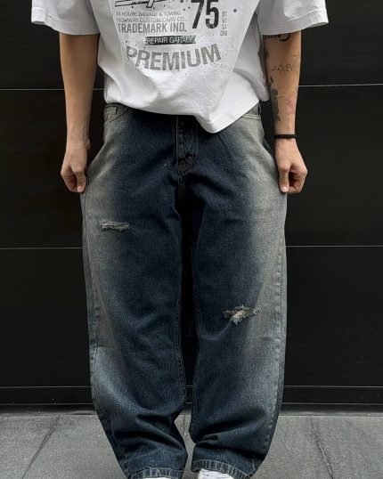 شلوار  بگ  تینت بغل زاب ریز