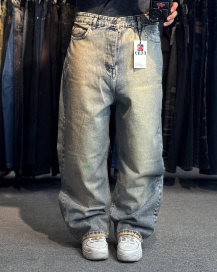 شلوار  بگ  لیمویی 94/4